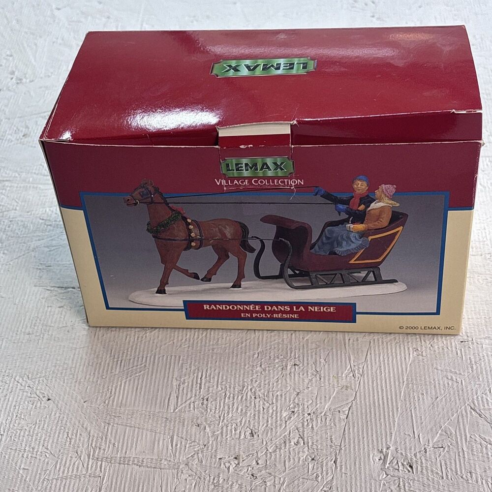 Vintage Lemax Village Collection Randonnee Dans La Neige 2000 # 03333A Christmas